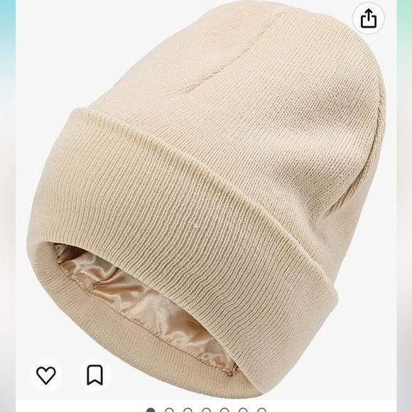 Accessories - New Satin Lined Beanie Silk Lined Winter Hats for Women Men Cuffed Silky Beanie